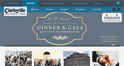 Desktop Screenshot of clarksvillechamber.com